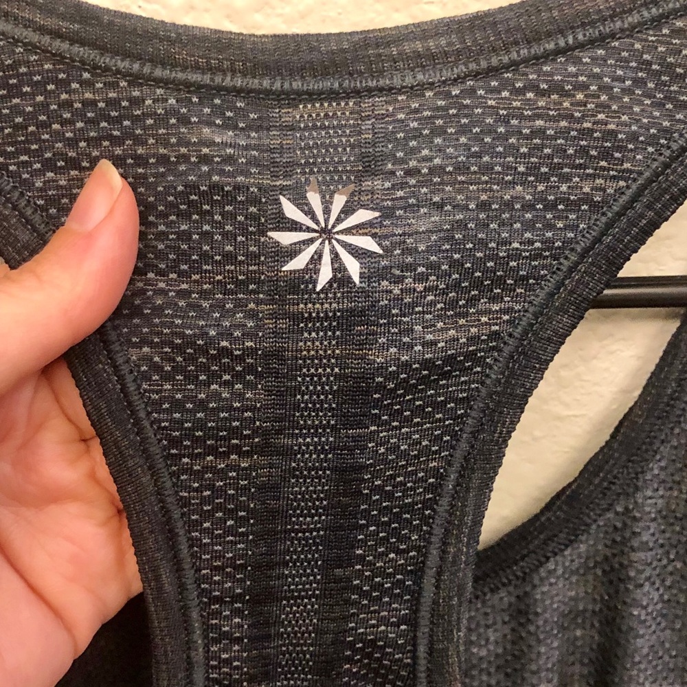 Athleta Fastest Track Rouche Racerback Workout Top - Picture 4 of 6